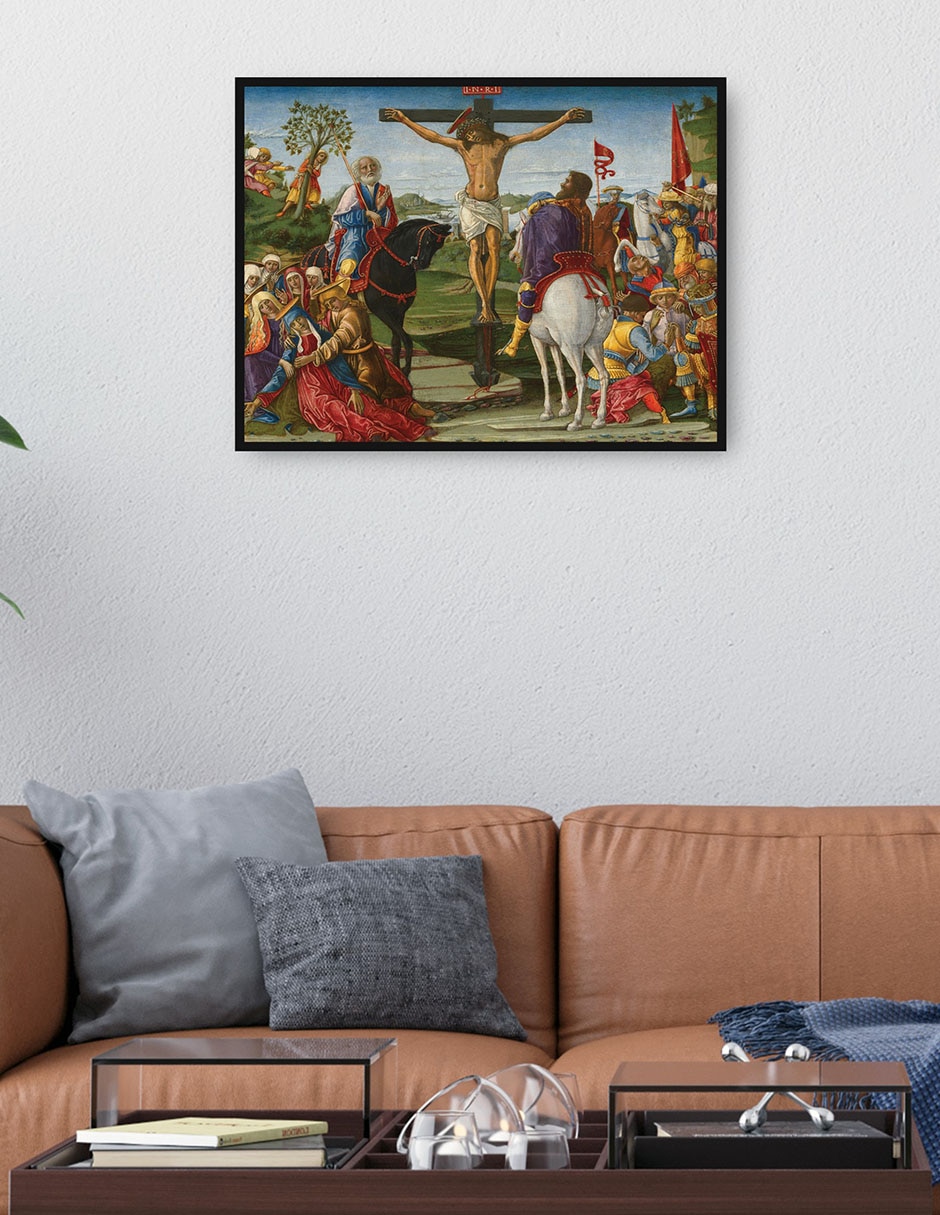 Cuadro decorativo La Crucifixión técnica mixta Inspiración 4