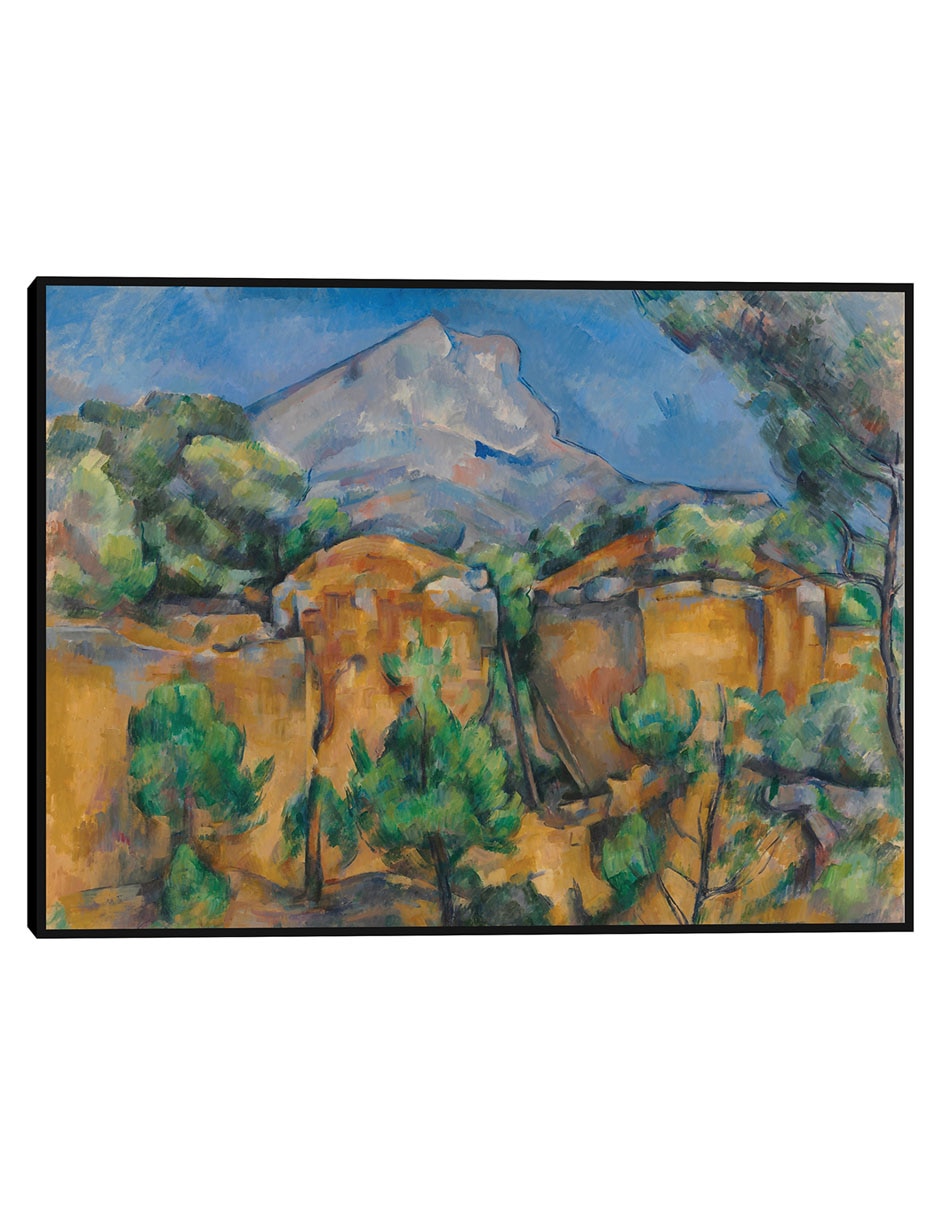 Cuadro decorativo La Montaña Sainte-Victoire Vista Desde La Cantera Bibémus (Hacia 1897) técnica mixta Motañas