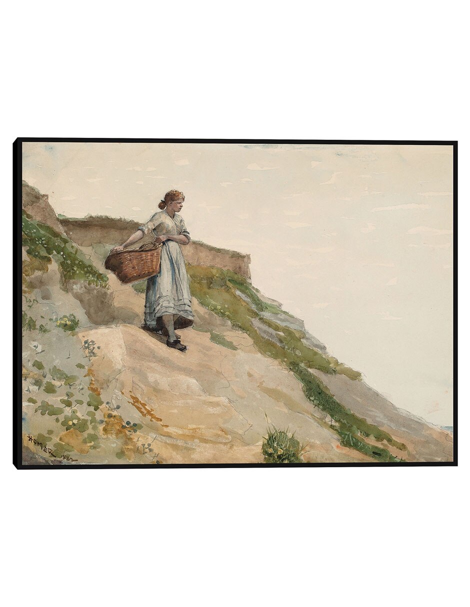 Cuadro decorativo Niña Cargando Una Cesta (1882) técnica mixta Obras Cuadro decorativo Niña Cargando Una Cesta (1882) técnica mixta Obras