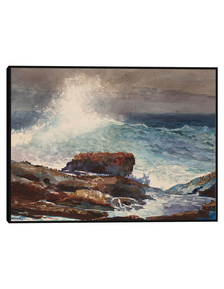Cuadro decorativo Marea Entrante, Scarboro, Maine (1883) técnica mixta Playas Cuadro decorativo Marea Entrante, Scarboro, Maine (1883) técnica mixta Playas