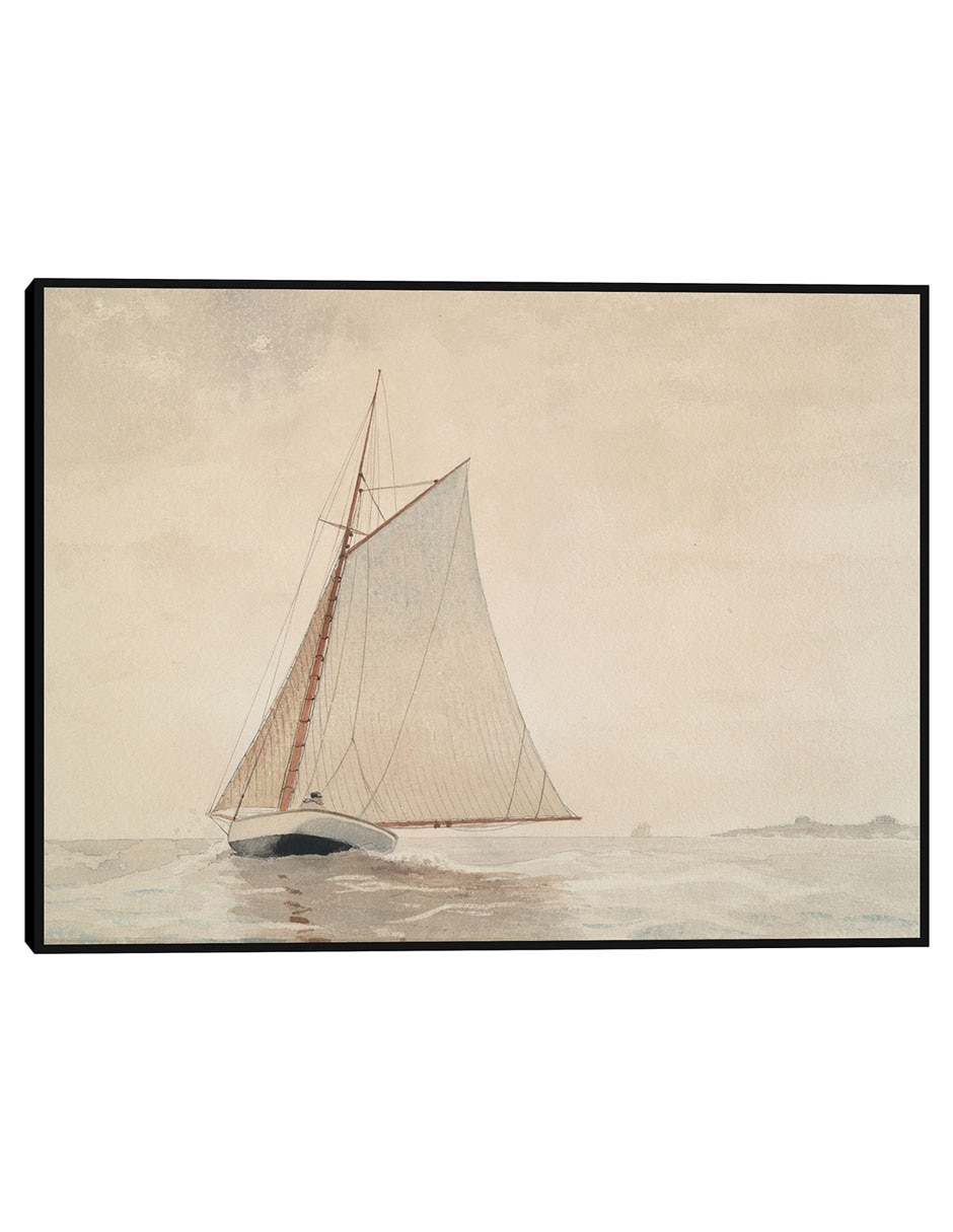 Cuadro decorativo Navegando Frente A Gloucester (Hacia 1880) técnica mixta Bocetos Cuadro decorativo Navegando Frente A Gloucester (Hacia 1880) técnica mixta Bocetos