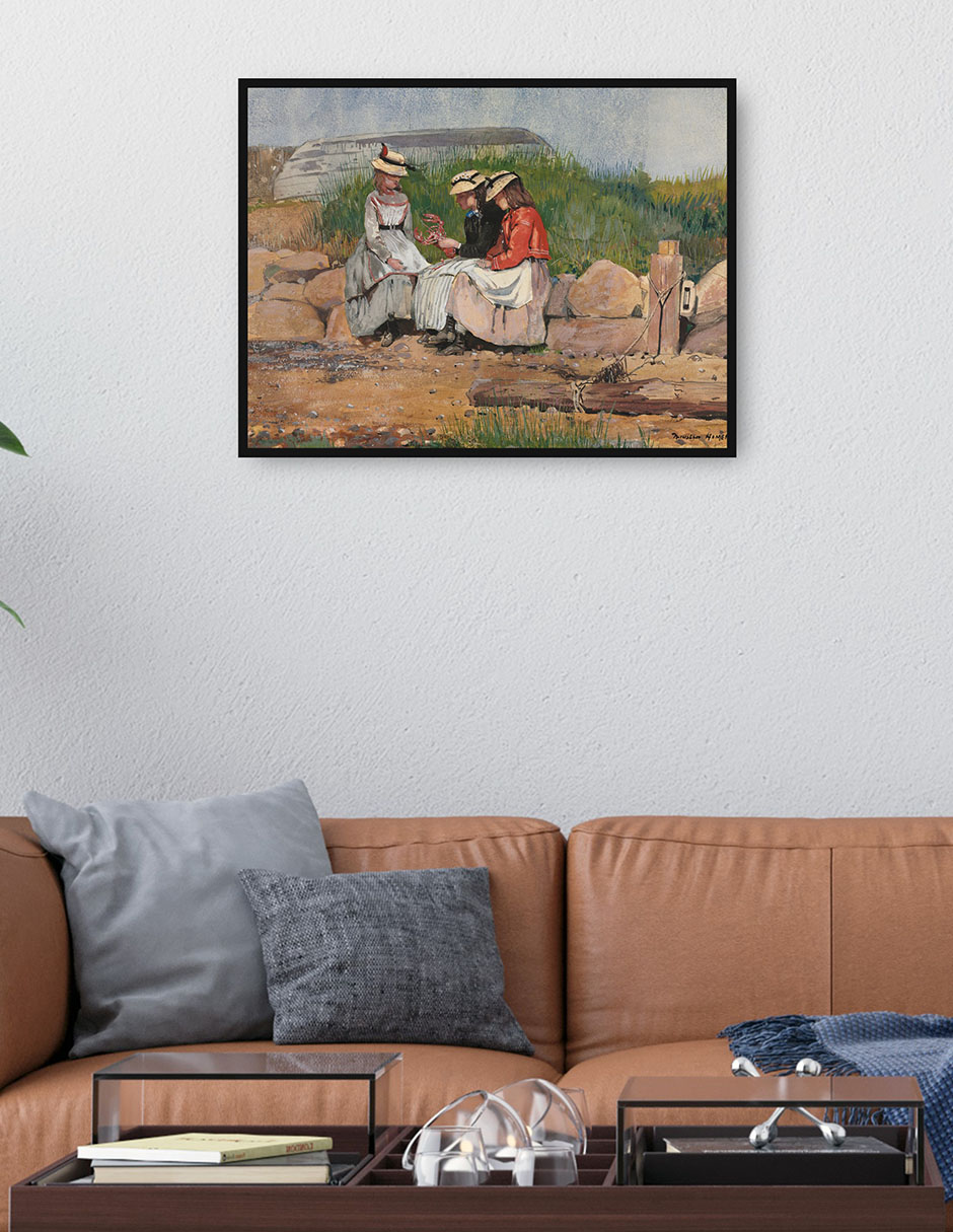 Cuadro decorativo La Hija De Un Pescador (1873) técnica mixta Deportes 4