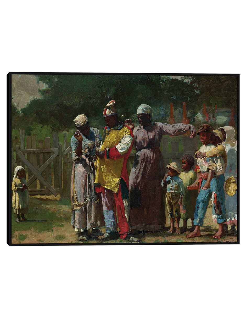 Cuadro decorativo Vestirse Para El Carnaval (1877) técnica mixta Motañas Cuadro decorativo Vestirse Para El Carnaval (1877) técnica mixta Motañas