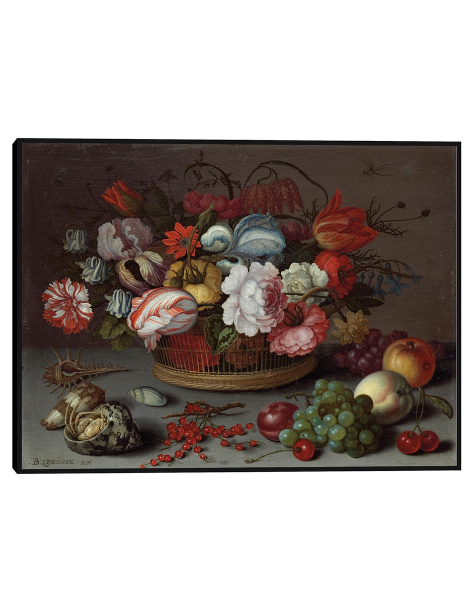 Cuadro decorativo Cesta De Flores técnica mixta Gente Cuadro decorativo Cesta De Flores técnica mixta Gente