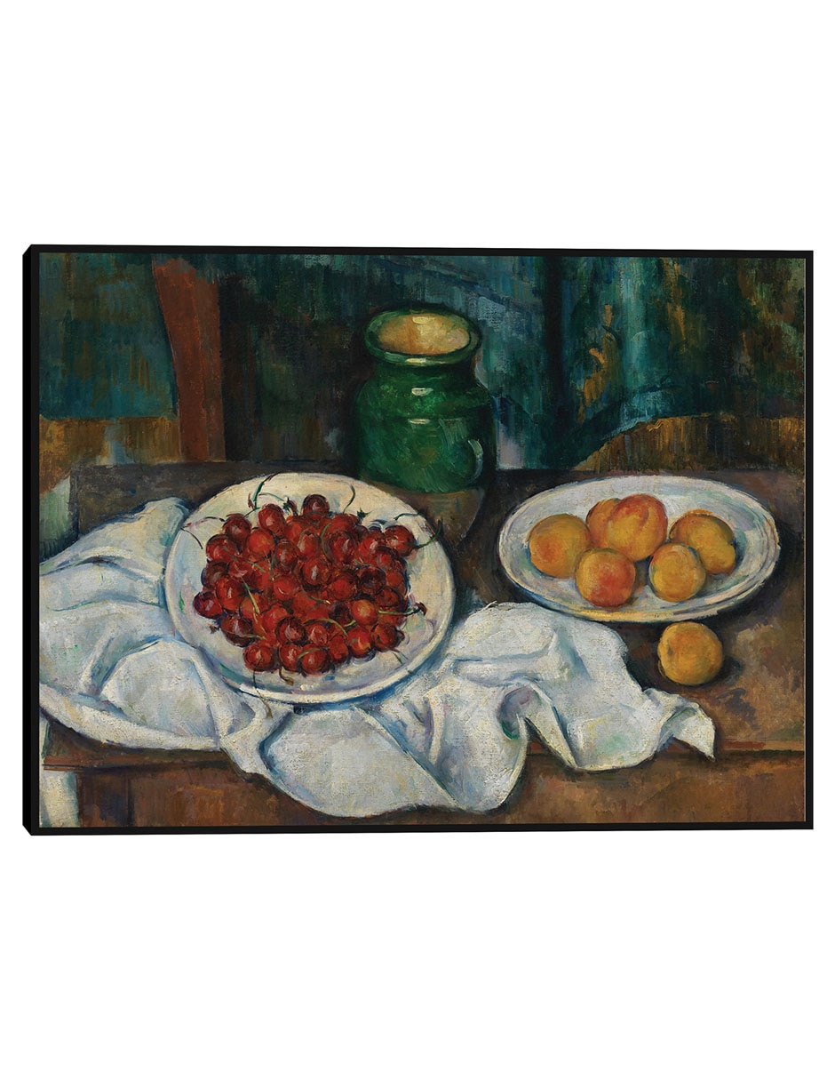 Cuadro decorativo Naturaleza Muerta Con Cerezas Y Melocotones (1885-1887) técnica mixta Obras