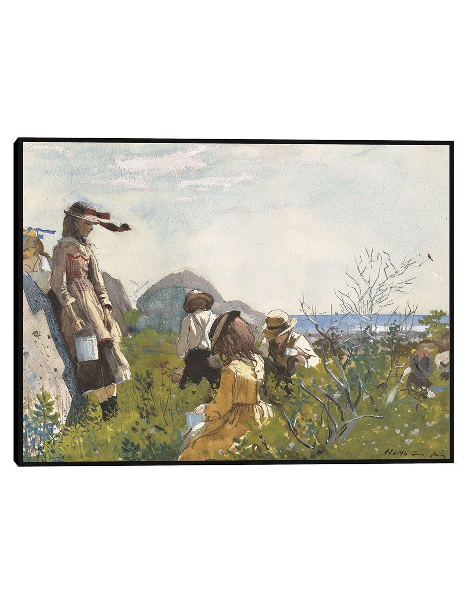 Cuadro decorativo Niños Vadeando (1873) técnica mixta Gente 1