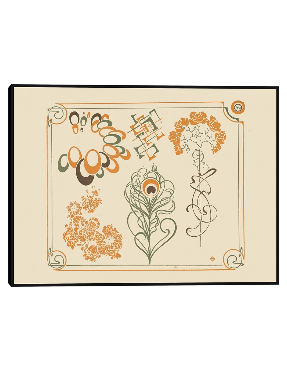 Cuadro decorativo Sendero Cerca De Herlufsholm, Zelanda (1890) técnica mixta Bocetos