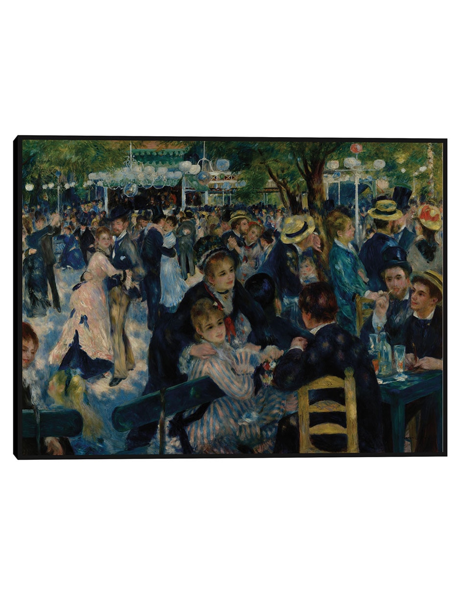 Cuadro decorativo Danza En Le Moulin De La Galette (1876) técnica mixta Bosques