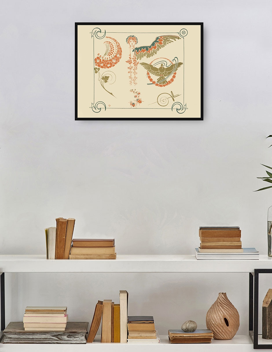 Cuadro decorativo Diseño Abstracto Basado En Arabescos (1900) técnica mixta Obras 2