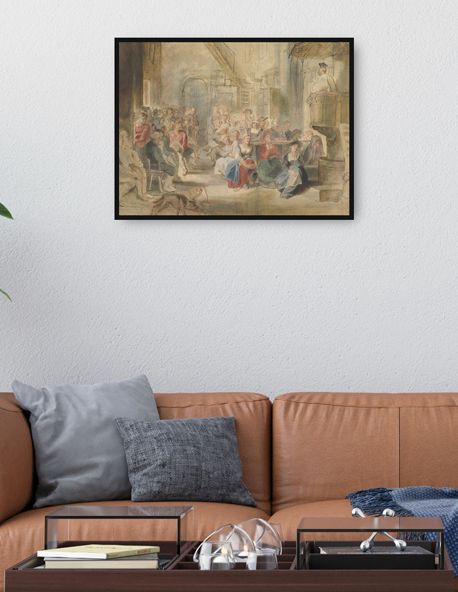 Cuadro decorativo Expulsión Del Jardín Del Edén (1620) técnica mixta Ríos 4