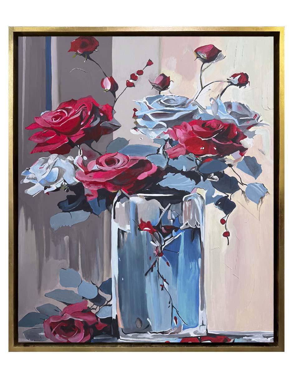 Pintura Ecos De Pétalos técnica acrílico Flores Pintura Ecos De Pétalos técnica acrílico Flores