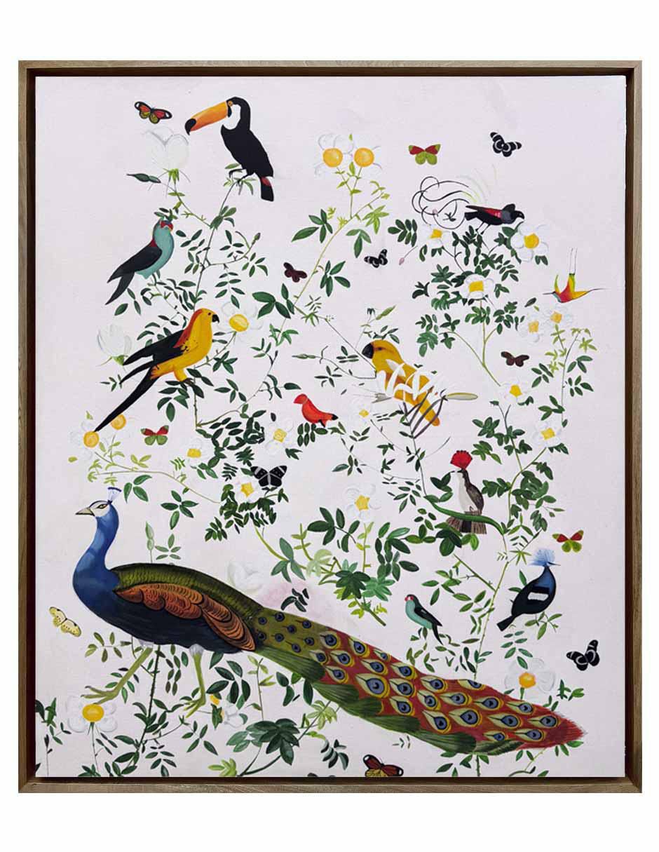 Pintura Aves técnica acrílico Animalart