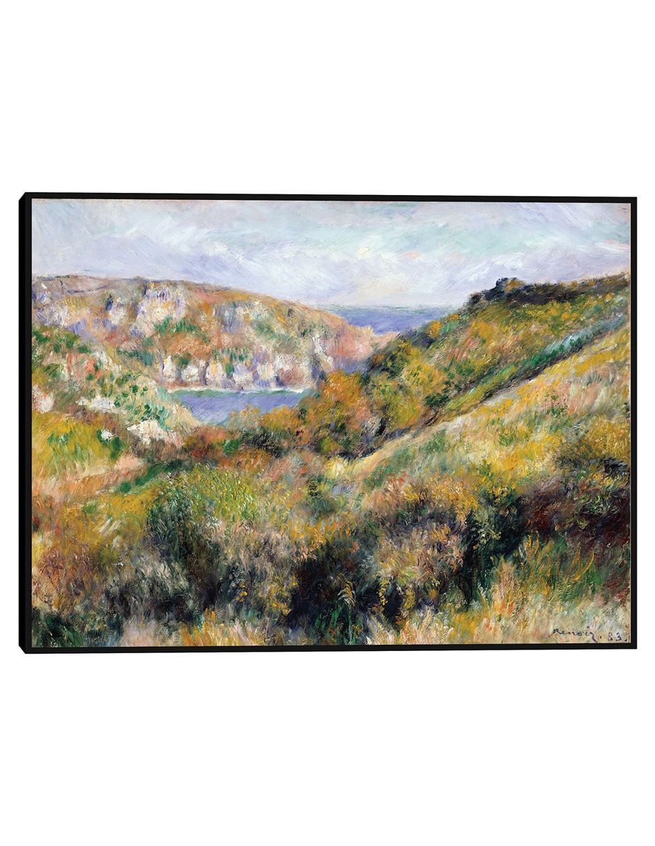 Cuadro decorativo Colinas alrededor de la bahía de Moulin Huet, Guernsey (1883) técnica mixta Inspiración 1
