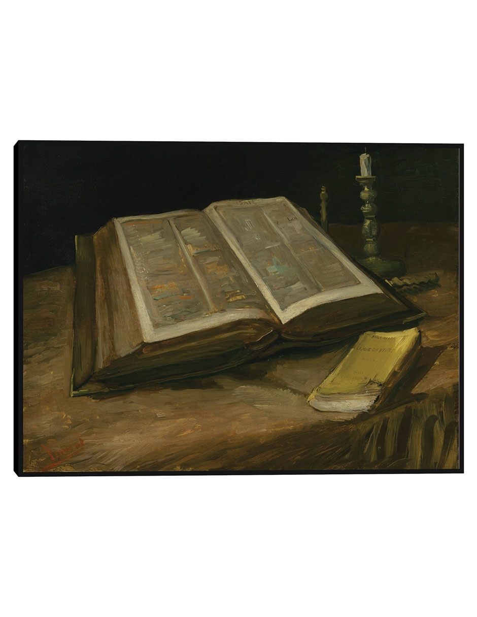 Cuadro decorativo Naturaleza muerta con Biblia (1885) técnica mixta Obras