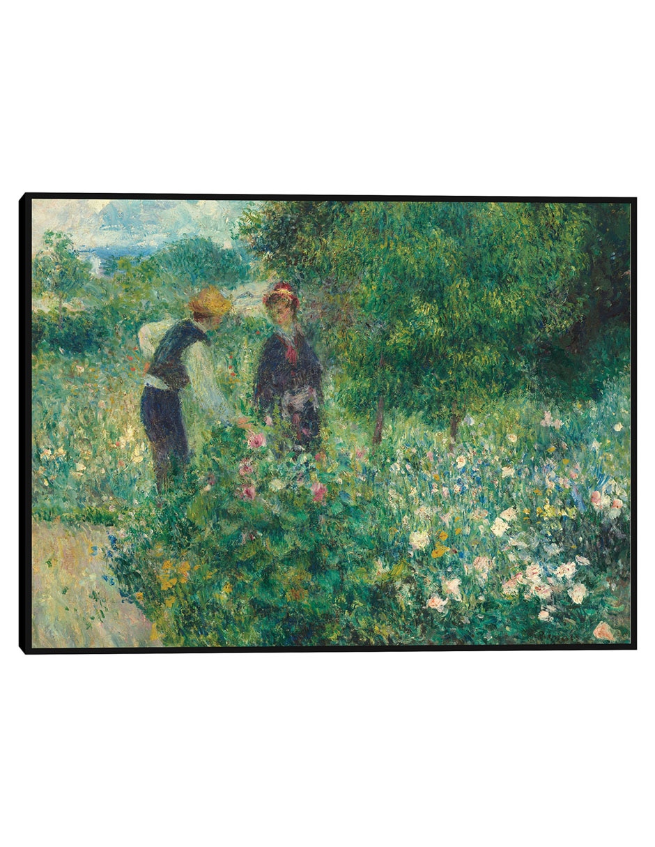Cuadro decorativo Recogiendo flores técnica mixta Campos 1
