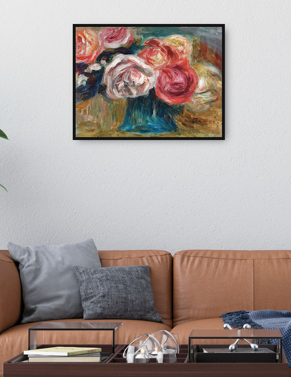 Cuadro decorativo Ramo De Rosas En Un Jarrón técnica mixta Floreros 4