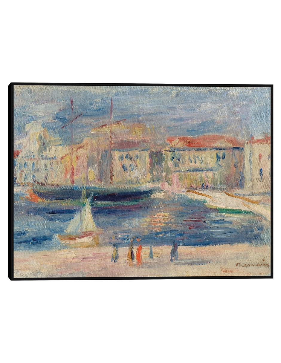 Cuadro decorativo El puerto de Saint-Tropez técnica mixta Playas