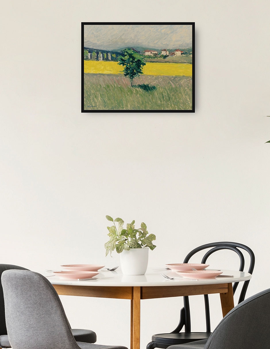 Cuadro decorativo Pradera del Pont D'Argenteuil técnica mixta Campos 4