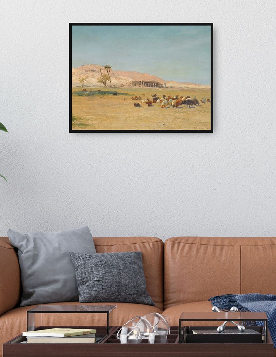 Cuadro decorativo Paisaje egipcio técnica mixta Lugares 4