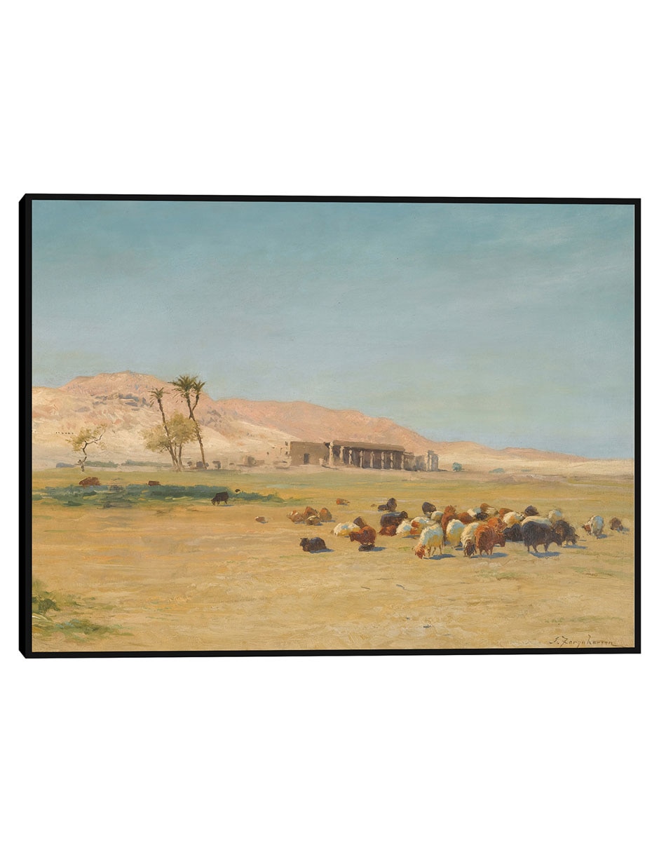 Cuadro decorativo Paisaje egipcio técnica mixta Lugares Cuadro decorativo Paisaje egipcio técnica mixta Lugares