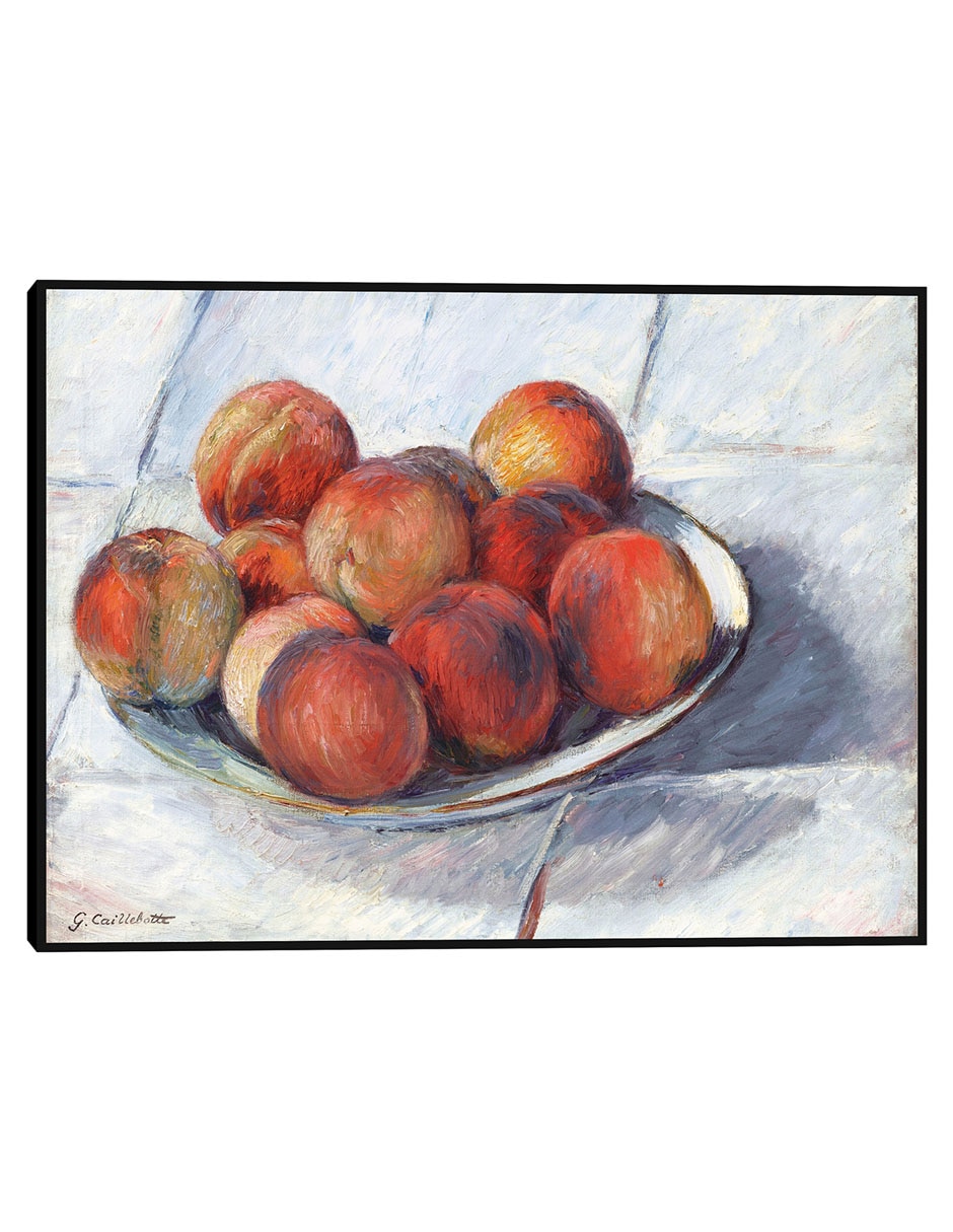 Cuadro decorativo El Plato de Duraznos (hacia 1882) técnica mixta Obras