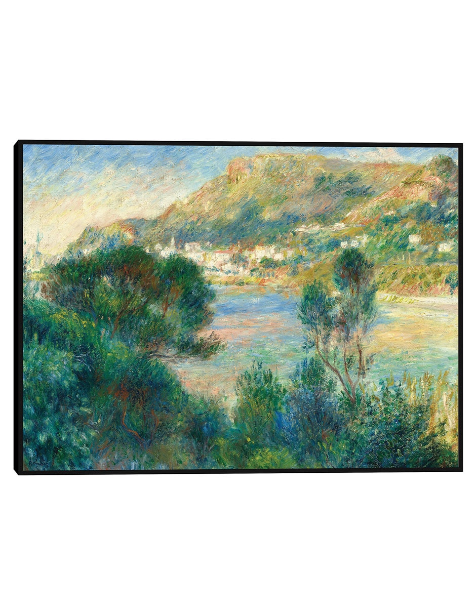 Cuadro decorativo Vista de Montecarlo desde Cap Martin técnica mixta Lagos Cuadro decorativo Vista de Montecarlo desde Cap Martin técnica mixta Lagos
