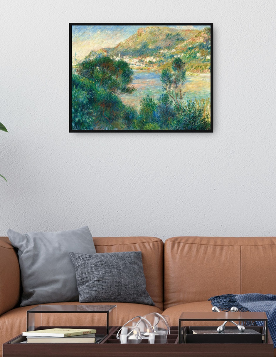 Cuadro decorativo Vista de Montecarlo desde Cap Martin técnica mixta Lagos 4
