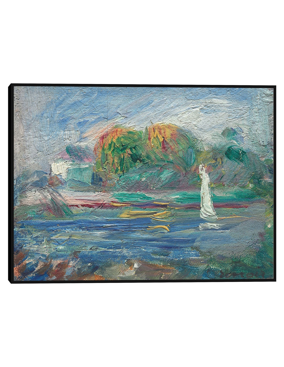 Cuadro decorativo El río azul técnica mixta Ríos Cuadro decorativo El río azul técnica mixta Ríos