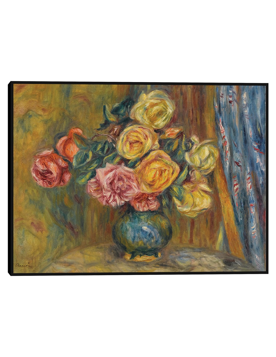 Cuadro decorativo Las rosas al Rideau Bleu (1912) técnica mixta Floreros Cuadro decorativo Las rosas al Rideau Bleu (1912) técnica mixta Floreros