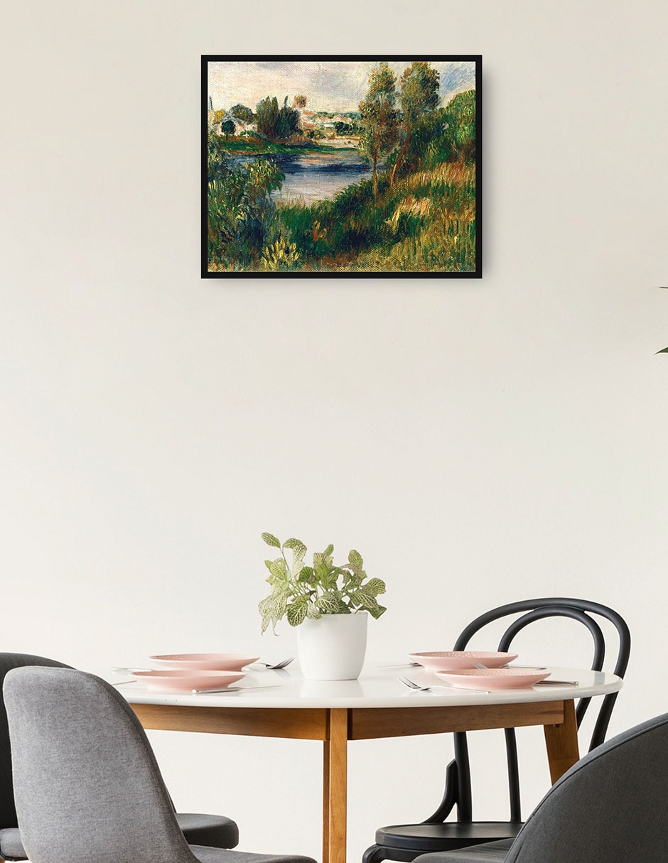 Cuadro decorativo Paisaje en Vetheuil técnica mixta Lagos 4