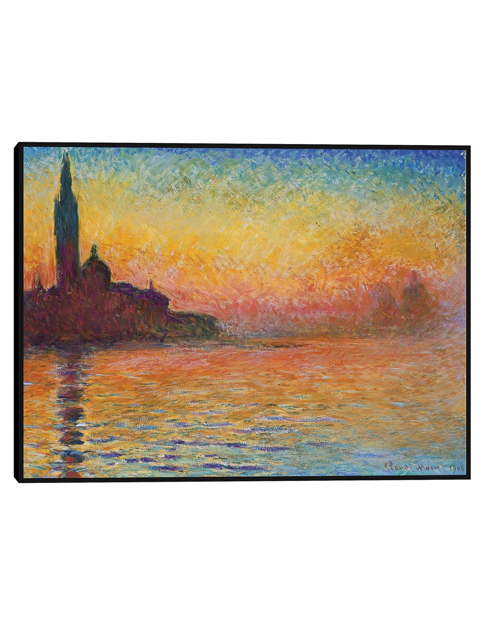 Cuadro decorativo Atardecer en Venecia técnica mixta Crepúsculo