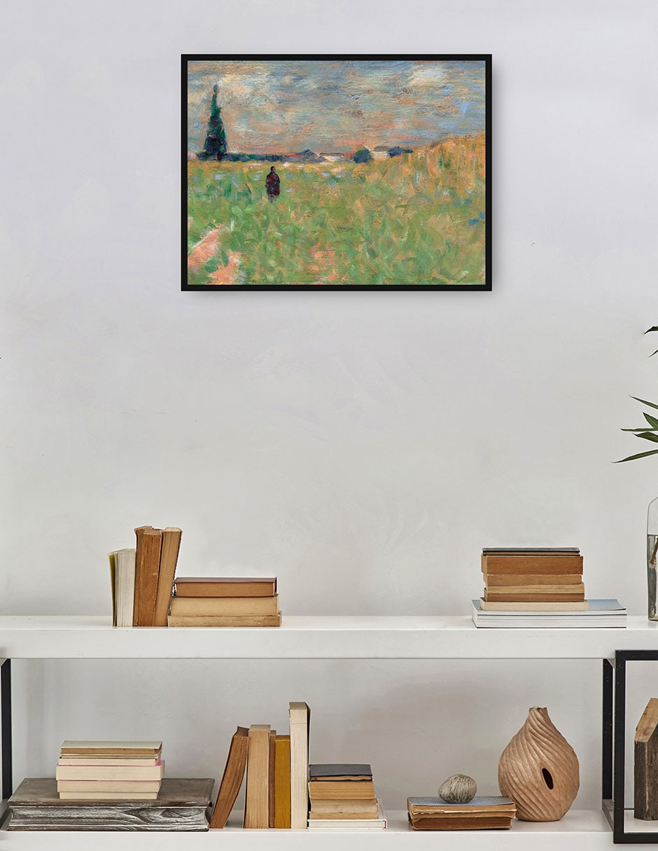 Cuadro decorativo Un paisaje de verano técnica mixta Campos 4