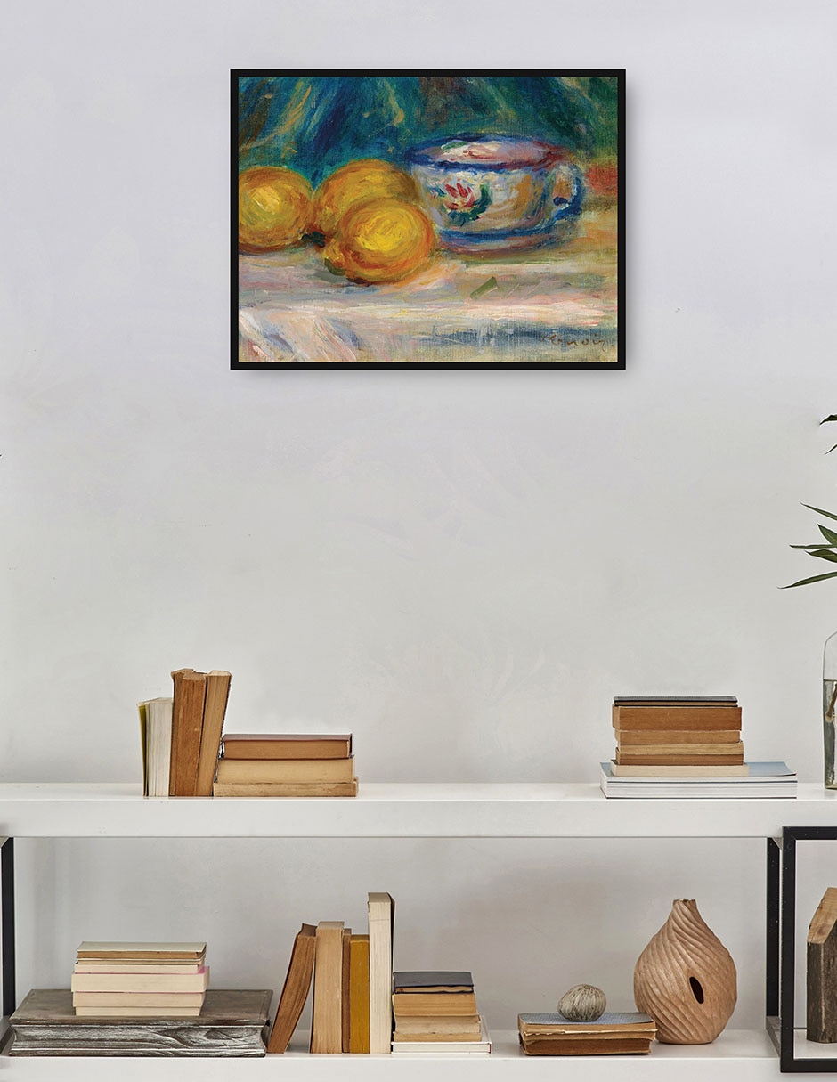Cuadro decorativo Naturaleza muerta, tres limones y una copa (hacia 1895) técnica mixta Obras 4
