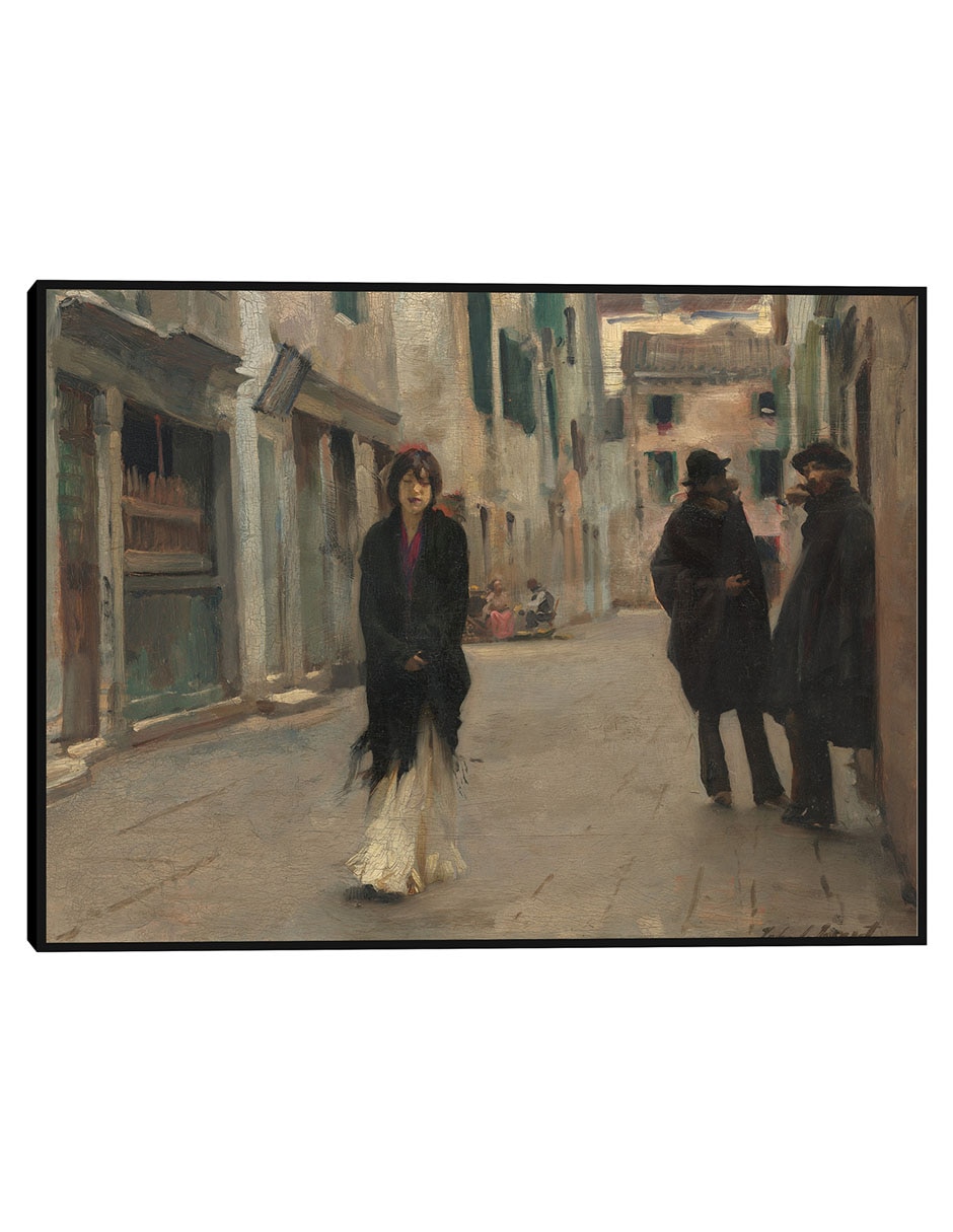 Cuadro decorativo Calle en Venecia técnica mixta Lugares Cuadro decorativo Calle en Venecia técnica mixta Lugares