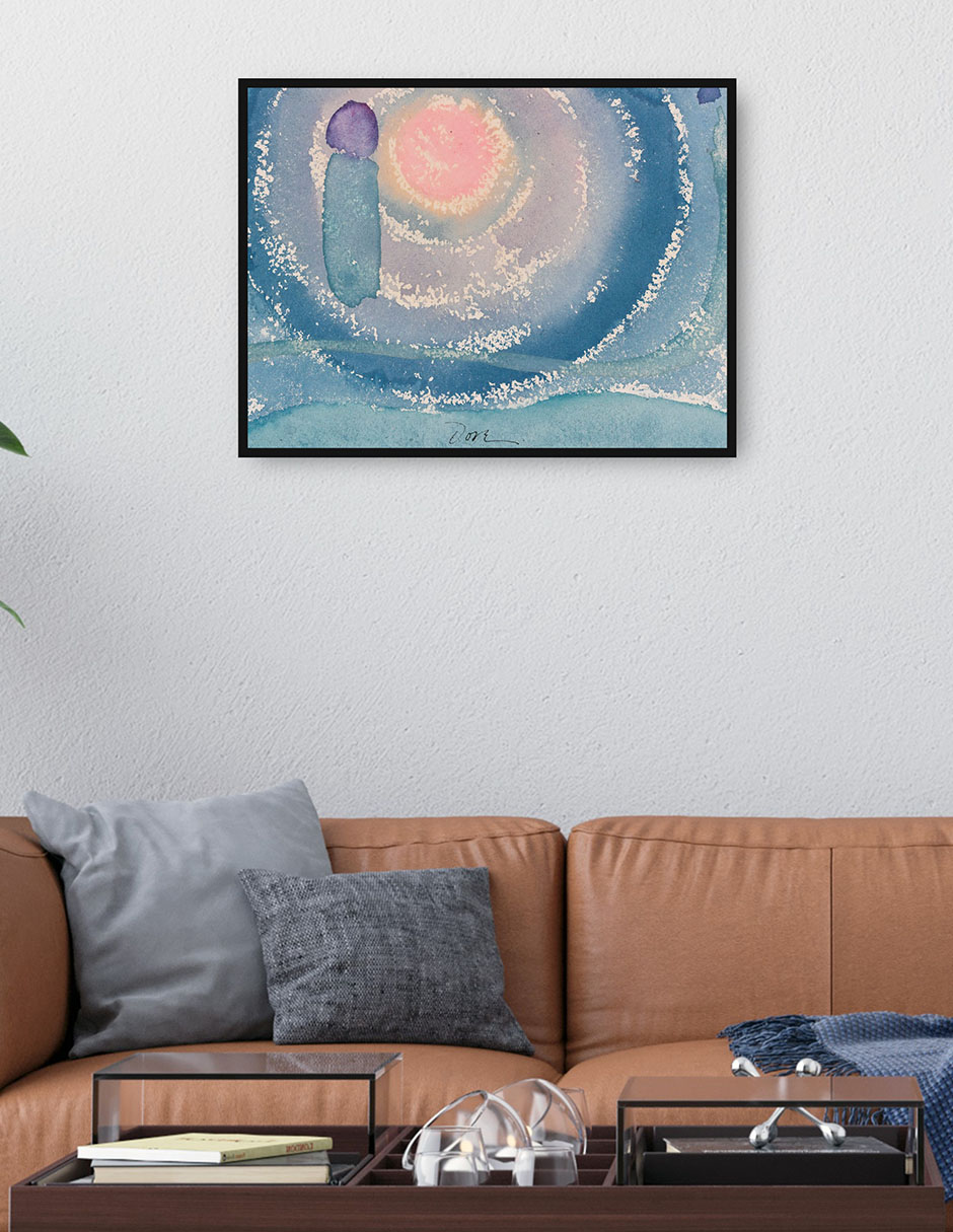 Cuadro decorativo Amanecer I (1937) técnica mixta Formas 4