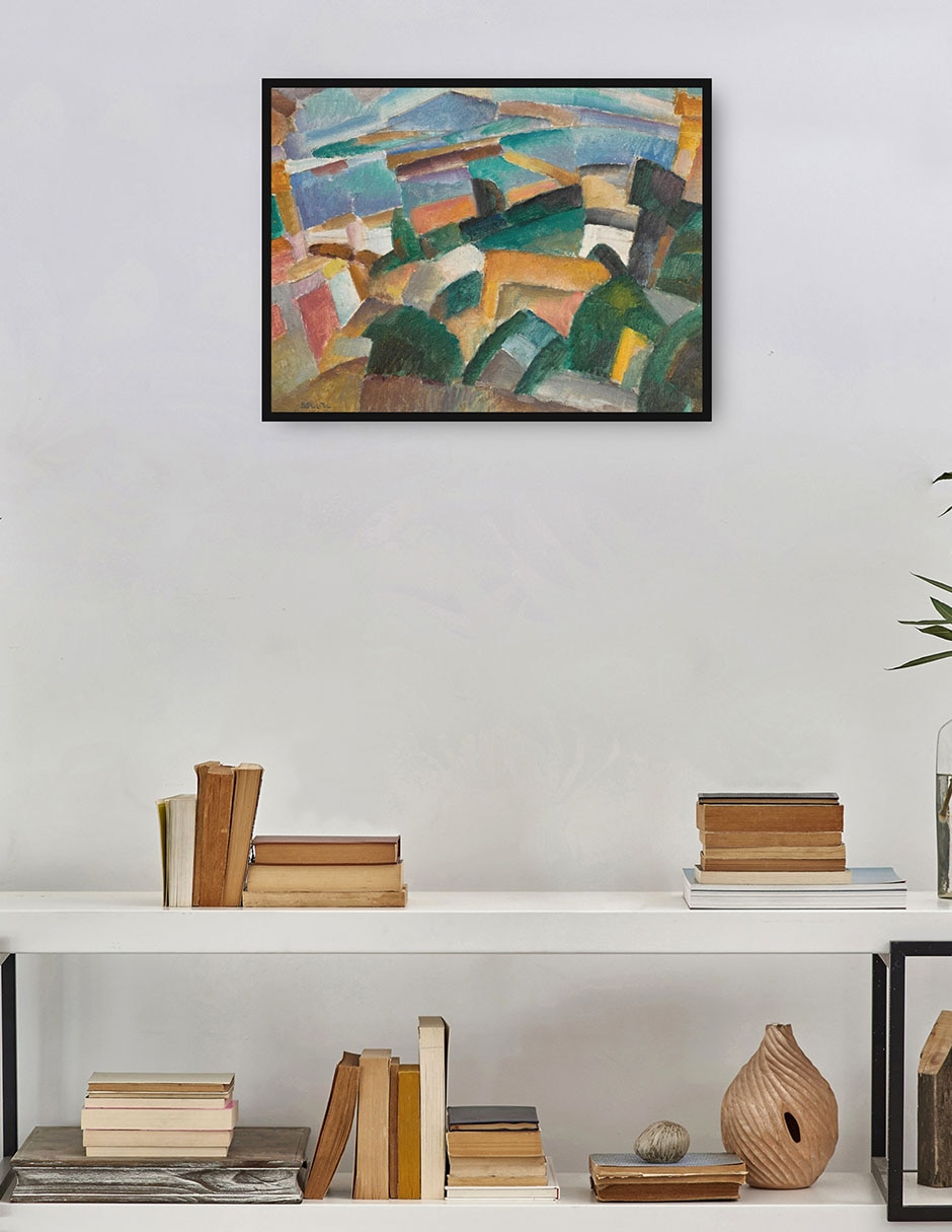 Cuadro decorativo Paisaje (1914) técnica mixta Arquitectura 4