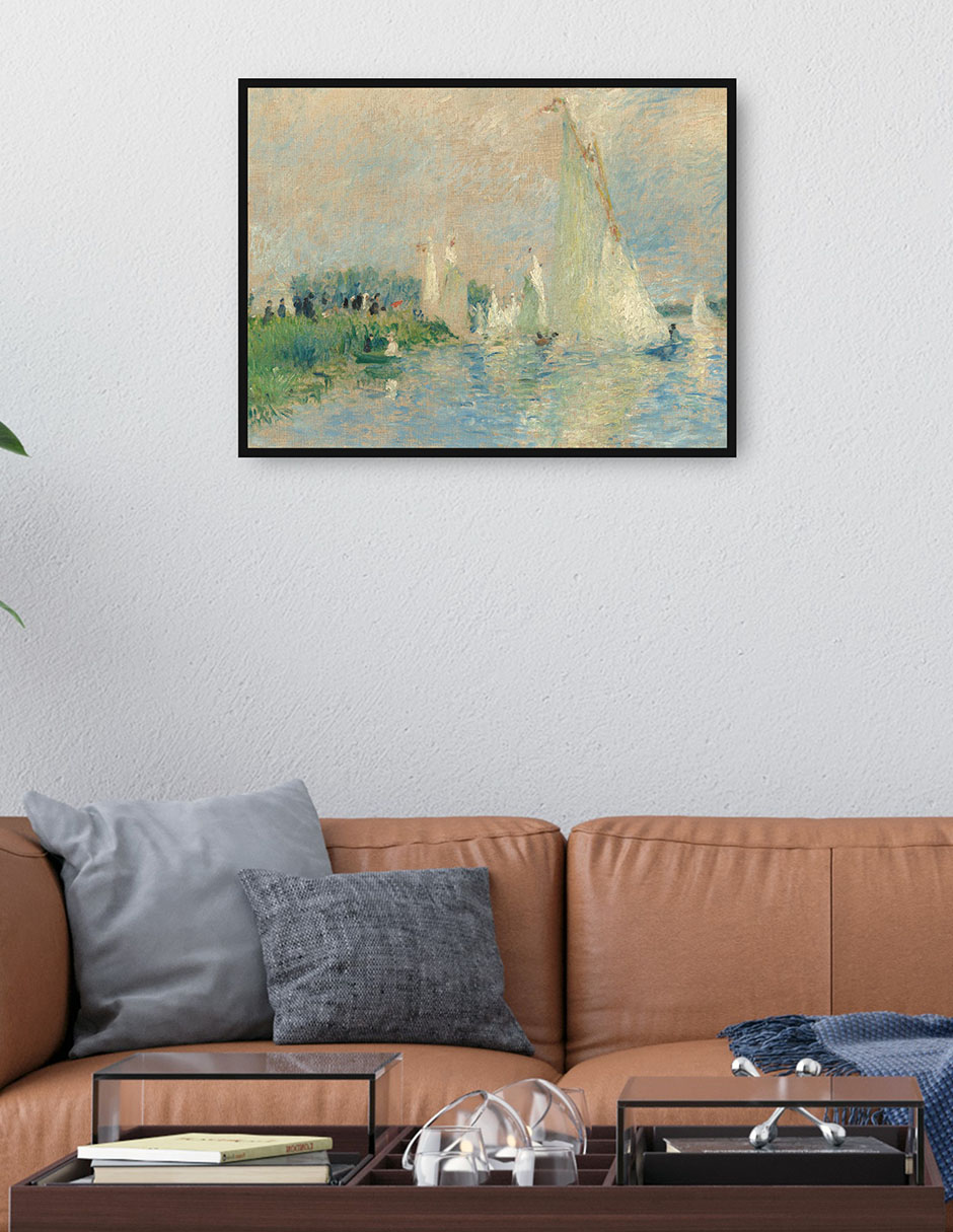 Cuadro decorativo Regata en Argenteuil técnica mixta Ríos 4