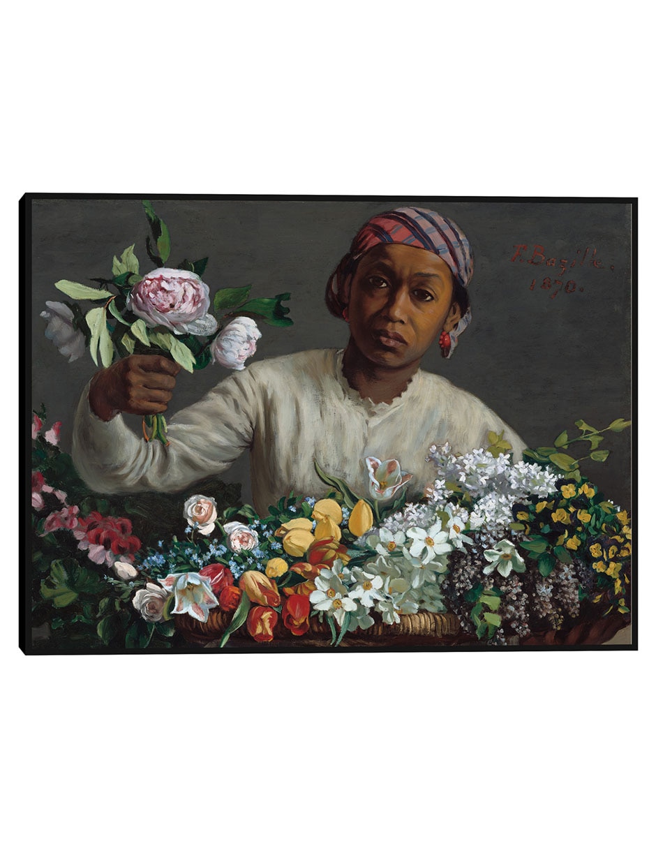 Cuadro decorativo Mujer joven con peonías técnica mixta Arreglo Floral Cuadro decorativo Mujer joven con peonías técnica mixta Arreglo Floral