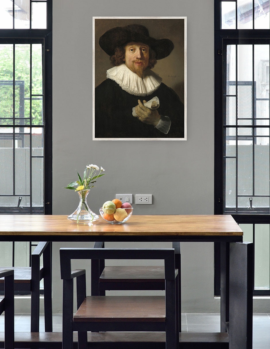Cuadro decorativo Hombre Con Una Partitura (1633) técnica mixta Fotografía 4