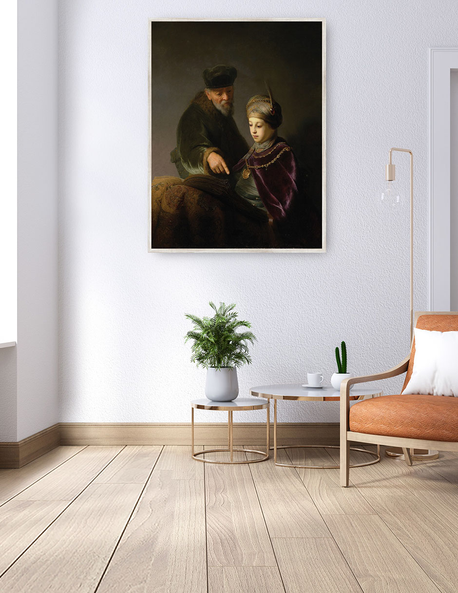 Cuadro decorativo Un Joven Erudito Y Su Tutor (Alrededor De 1629-1630) técnica mixta Fotografía 4