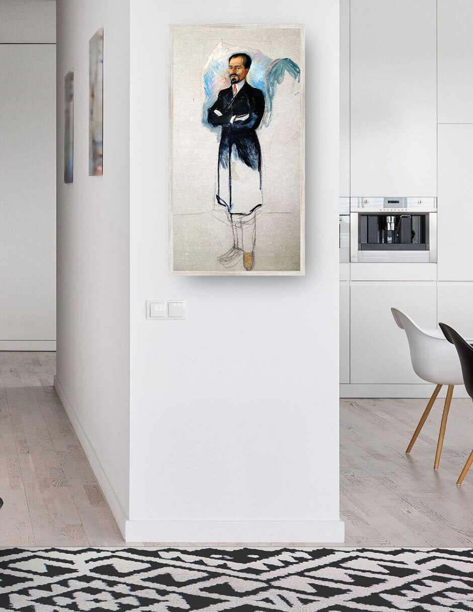 Cuadro decorativo Retrato de Ernest Thiel (Estudio) (1907) - Impresión en Lienzo técnica mixta Fotografía 4
