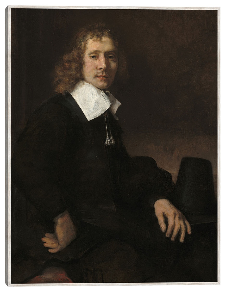 Cuadro decorativo Un Joven Sentado A Una Mesa (Posiblemente Govaert Flinck) (C. 1660) técnica mixta Fotografía