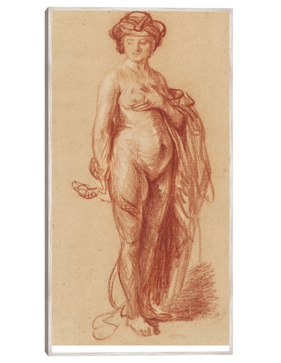 Cuadro decorativo Mujer Desnuda Con Serpiente (1637) técnica mixta Fotografía Cuadro decorativo Mujer Desnuda Con Serpiente (1637) técnica mixta Fotografía