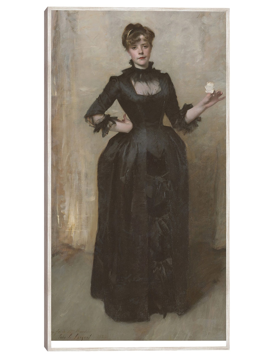 Cuadro decorativo La Dama De La Rosa (Charlotte Louise Burckhardt) (1882) - Impresión En Lienzo técnica mixta Fotografía Cuadro decorativo La Dama De La Rosa (Charlotte Louise Burckhardt) (1882) - Impresión En Lienzo técnica mixta Fotografía