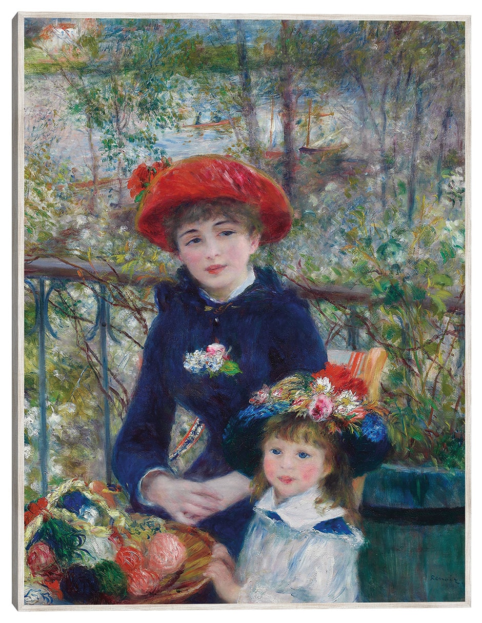 Cuadro decorativo Dos Hermanas (En La Terraza) (1881) técnica mixta Fotografía Cuadro decorativo Dos Hermanas (En La Terraza) (1881) técnica mixta Fotografía
