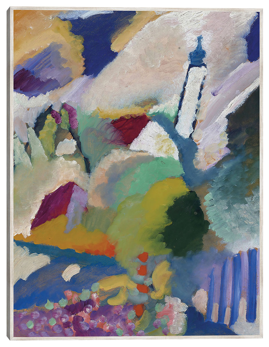 Cuadro decorativo Murnau Con Iglesia I (1910) técnica mixta Abstracto