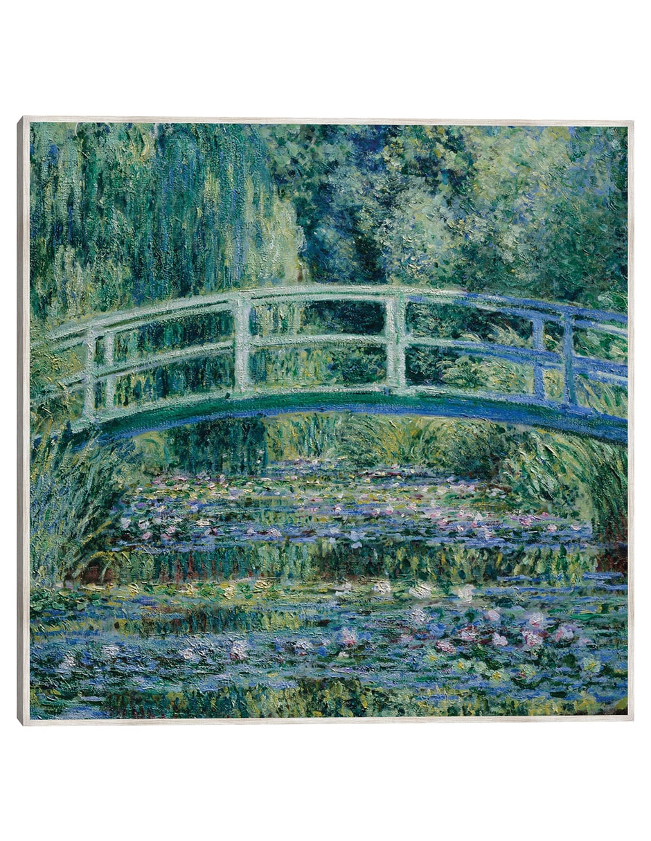 Cuadro decorativo Lirios de Agua Y Puente Japonés (1899) técnica mixta Paisaje