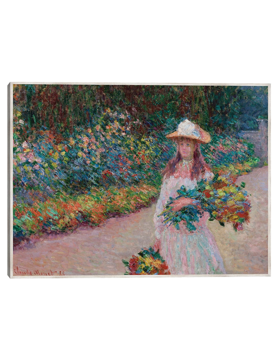 Cuadro decorativo Jovencita En El Jardín De Giverny (1888) técnica mixta Fotografía Cuadro decorativo Jovencita En El Jardín De Giverny (1888) técnica mixta Fotografía