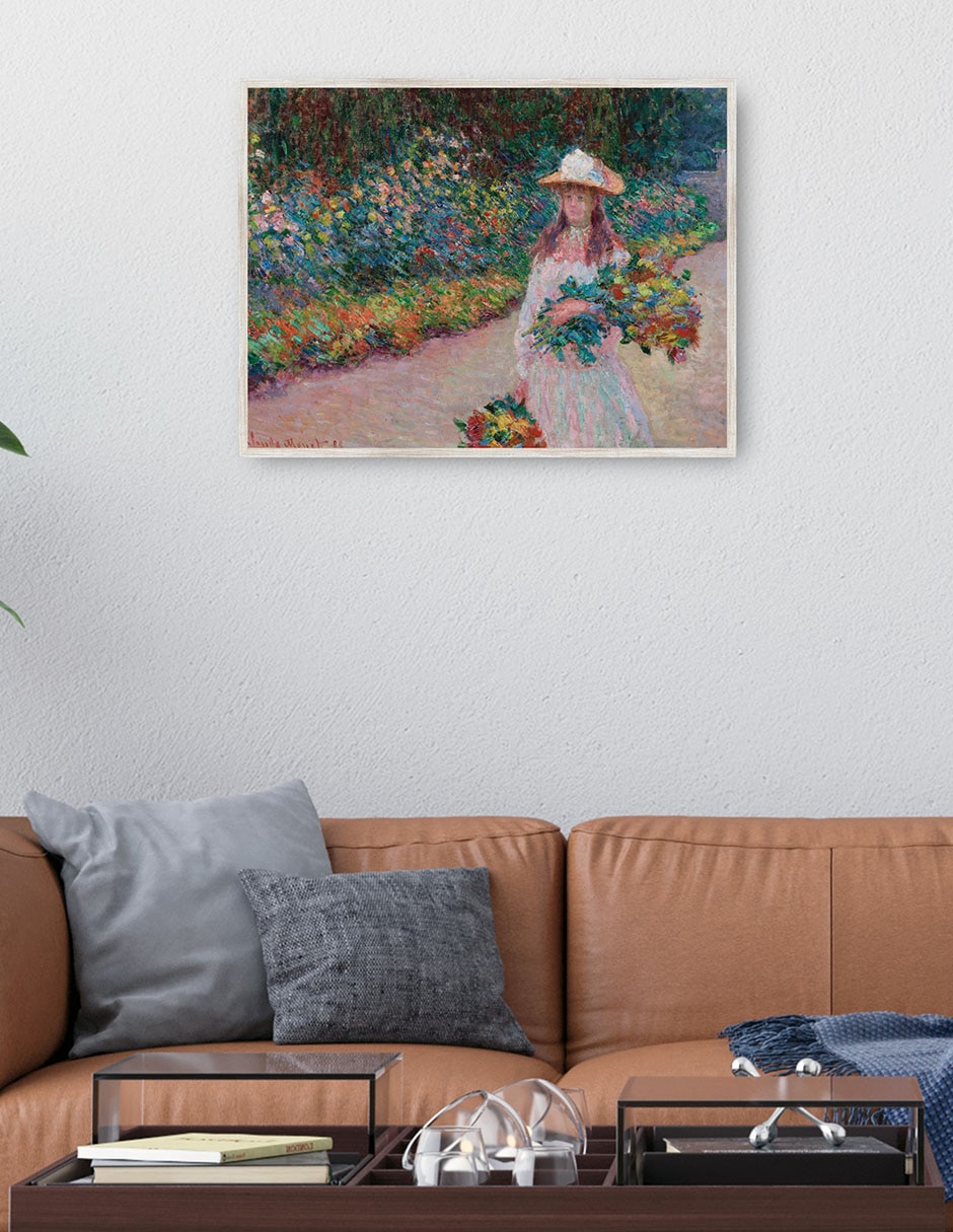 Cuadro decorativo Jovencita En El Jardín De Giverny (1888) técnica mixta Fotografía 4