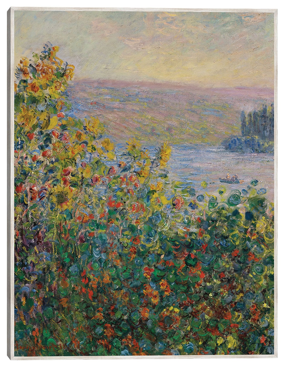 Cuadro decorativo Parterres De Flores En Vétheuil (1881) técnica mixta Floral Cuadro decorativo Parterres De Flores En Vétheuil (1881) técnica mixta Floral